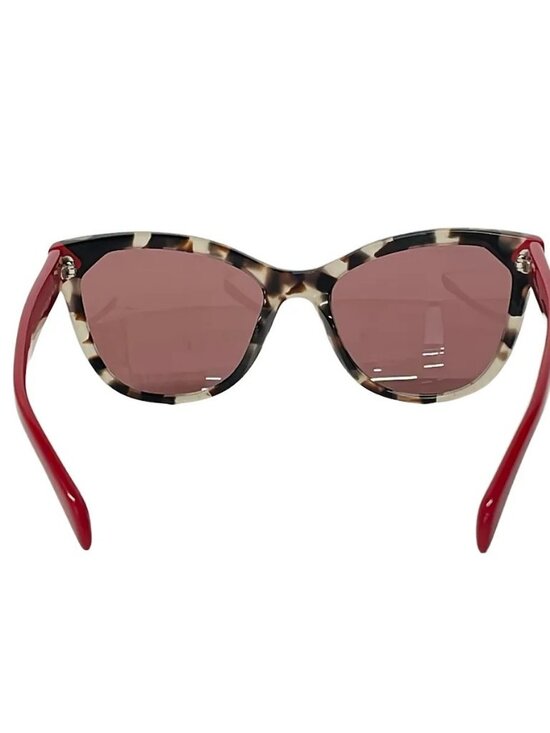 PRADA SPR21S-F Red Dark Brown Beige Plastic Sunglasses main image 5